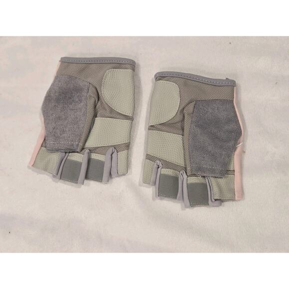 Cycling Gloves Half Finger Men & Women Fitness Gloves NEW Size Large Pink/Peach - Picture 2 of 2